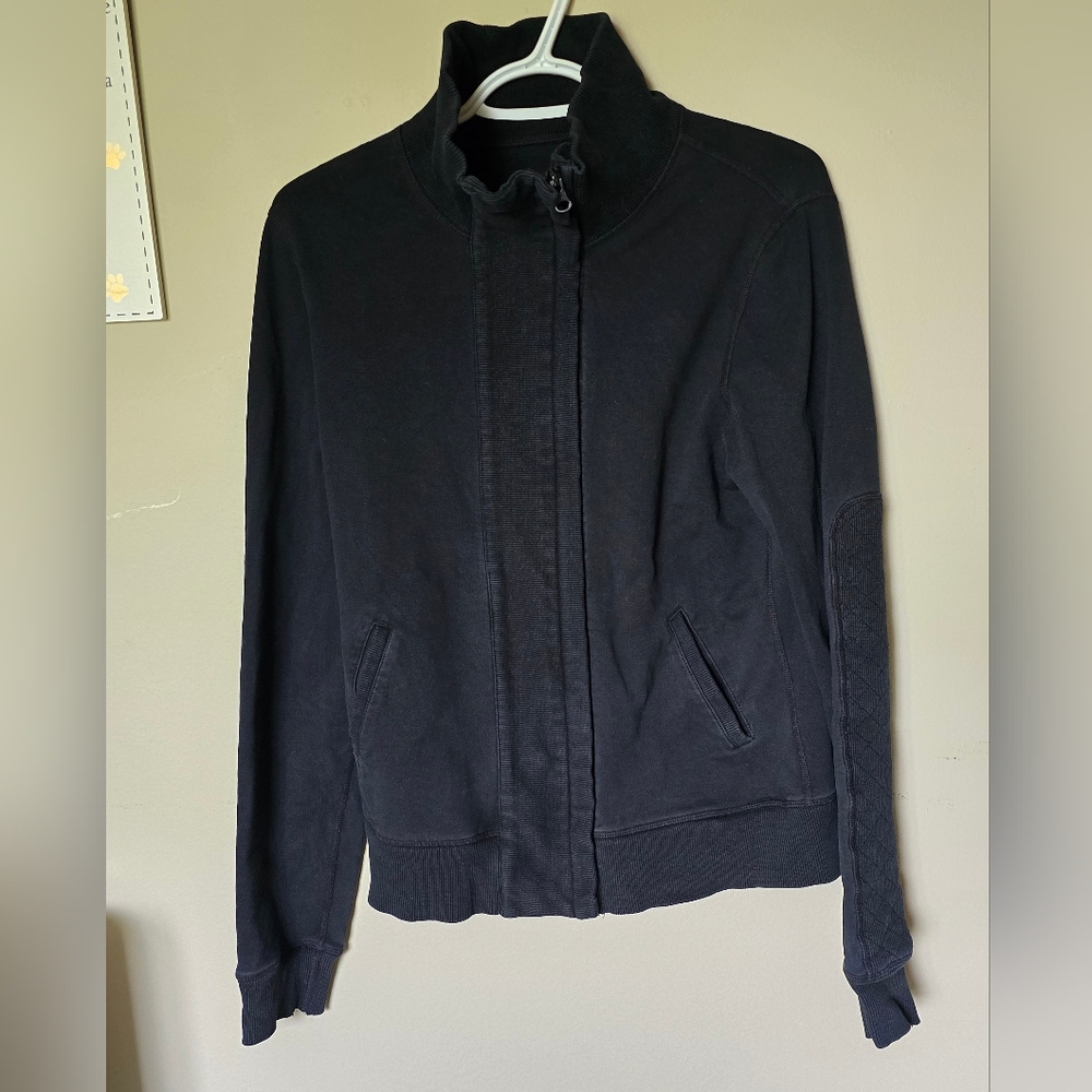 # 66 Vintage Lululemon Slalom Full Zip Jacket High Neck Quilted Sleeve